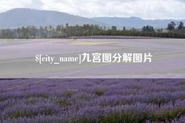 濮阳九宫图分解图片