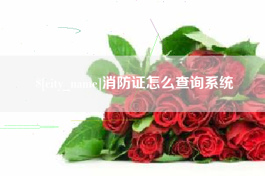 濮阳消防证怎么查询系统