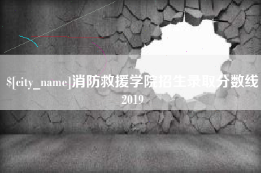 濮阳消防救援学院招生录取分数线2019