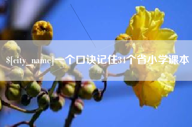 濮阳一个口诀记住34个省小学课本