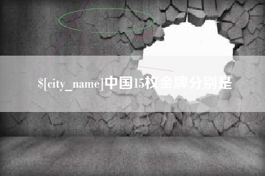 濮阳中国15枚金牌分别是