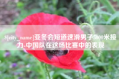 濮阳亚冬会短道速滑男子5000米接力-中国队在这场比赛中的表现