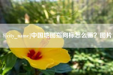 濮阳中国地图指向标怎么画？图片