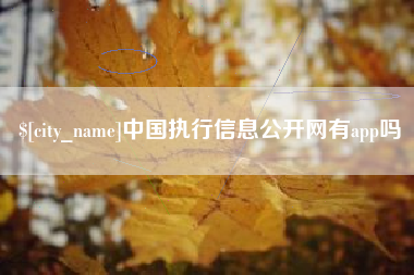 濮阳中国执行信息公开网有app吗