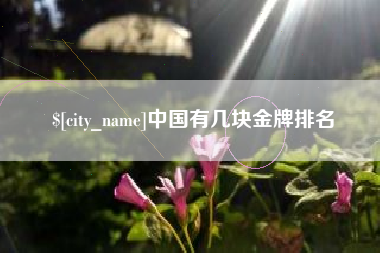 濮阳中国有几块金牌排名