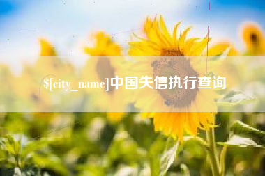 濮阳中国失信执行查询