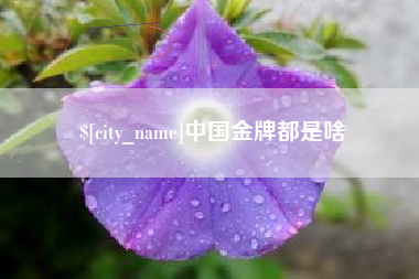 濮阳中国金牌都是啥