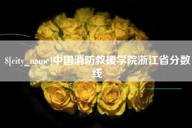 濮阳中国消防救援学院浙江省分数线