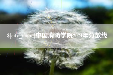 濮阳中国消防学院2024年分数线