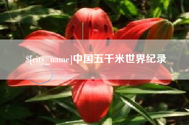 濮阳中国五千米世界纪录