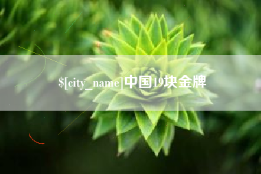 濮阳中国19块金牌