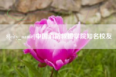 濮阳中国消防救援学院知名校友