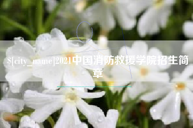 濮阳2021中国消防救援学院招生简章