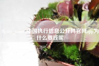 濮阳中国执行信息公开网官网app为什么要钱呢