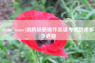 濮阳消防设施操作员证考试题库多少道题