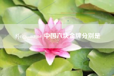 濮阳中国六块金牌分别是